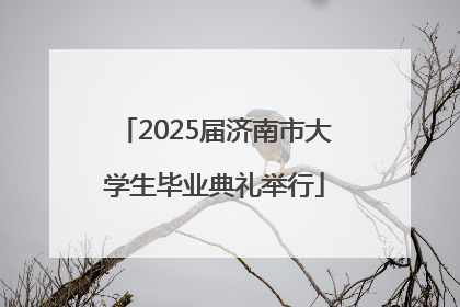 2025届济南市大学生毕业典礼举行